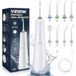 Vimmk Draadloze monddouche met waterdouche met monddouche, oplaadbaar, waterdicht, IPX7 voor reizen thuis (wit)