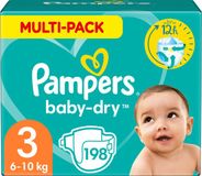 Pampers Baby-Dry Luiers - Maat 3 (6-10 kg) - 198 stuks