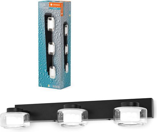 Ledvance ORBIS Flame wand- en plafondlamp zwart