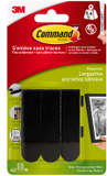3M Command Zelfklevende Fotolijststrips Zwart Medium (4 stuks)