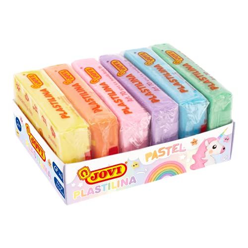 Jovi verpakking met 6 klei 50 g, meerkleurig, 70/6P