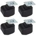 Dörner + Helmer Set van 4 dubbele rollen 25 mm met TPE-wiel, draagkracht 120 kg/set