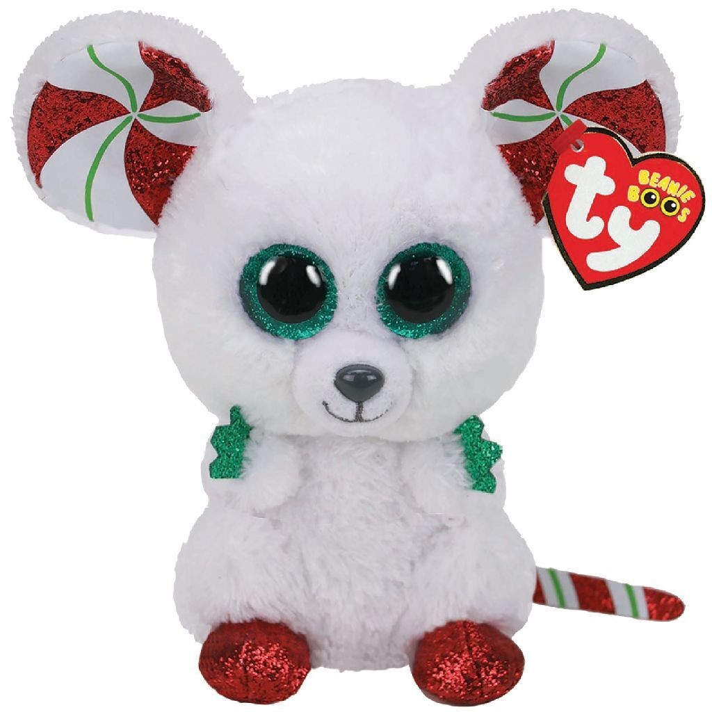 TY Beanie Boos Beanie Boo's Christmas Mouse 15cm