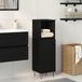 vidaXL Armoire de salle de bain chêne noir 30 x 30 x 100 cm bois transformé