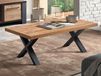 SAMARATE Table basse 130 cm chêne denver