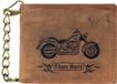 GREENBURRY Leren portemonnee Vintage Wallet With Chain Brown Bike bruine