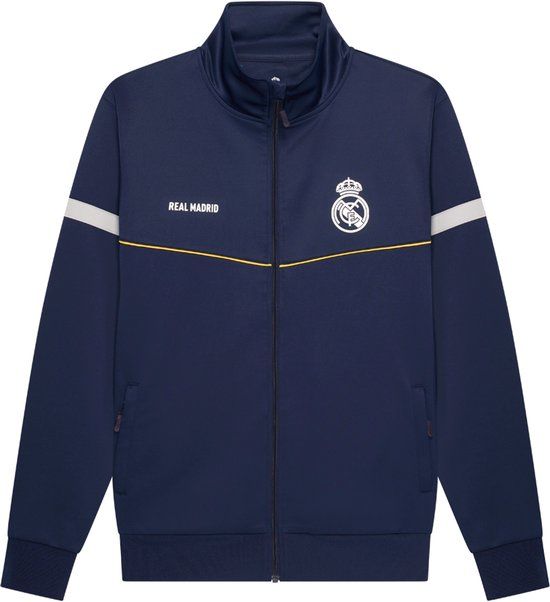 Trainingspak Real Madrid Trainingspak Heren - Vest + Trainingsbroek - Officiële Fanmerchandise - Blauw/Wit - Maat S t/m XXL