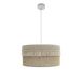 PRENDELUZ Witte hanger 2 x E27, 50 x 50 cm, met biezen