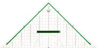 M�bius+Ruppert M+R transparante Geodriehoek 32 cm - met handgreep - MR-23320000