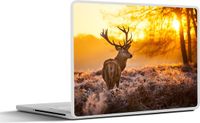 SleevesAndCases Laptop Sticker 14 inch - Sunset Deer Winter Nature - Vinyl