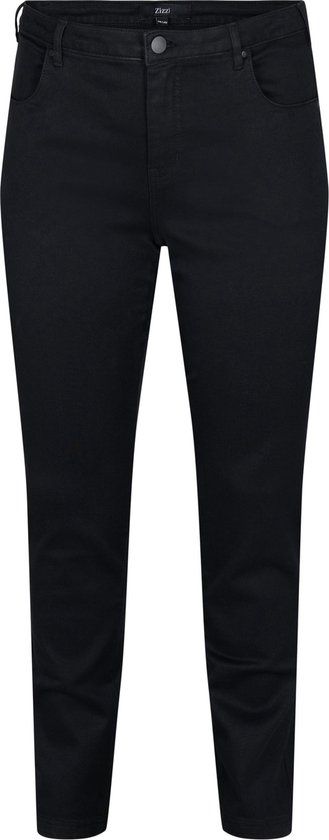 ZIZZI EMILY Dames Jeans - Maat 52/78 cm - Zwart - Katoen - Lang - Casual