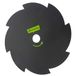 JR Motoculture 8810-Lame-8 bosmaaier, omkeerbaar, 25,5 cm diameter, zwart