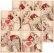 Bellatio Decorations G. Wurm Gmbh + Co. Kg Kersthangers - 16x - hout - rendieren - 6 x 5 cm - kerstboom ornamenten