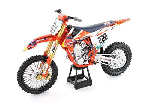 Newray NR58123 1:10 Red Bull KTM 450 SX-F Cairoli 222, Oranje