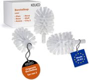 KEUCO Reserveborstelkop Wit, 3 Stuks