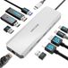 WAVLINK Laptop Dockingstation, USB C 10G Hub met Dual HDMI, 100W PD in, USB-A/C 3.2 10 Gbit/s, USB-A, USB 2.0, Gigabit Ethernet voor Dell/HP/Lenovo enz., Windows