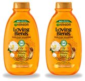 Garnier 2 x Loving Blends Shampoo met Argan- et Camélia-olie - pour cheveux secs et ternes - 300 ml - Pack avantage - 2 pièces