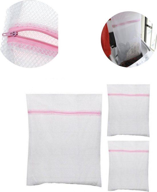 Trading waszak - lingerie - wasgoed - wasnet - laundry bag groot - Wit