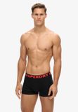 Superdry Triopak boxers Heren M Zwart/Oranje Gemêleerd/Grijs Gemêleerd Katoen/Elastaan