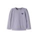 NAME IT MINI rechtvallende sweater met borduursels - paars