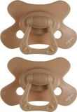 Difrax Fopspeen Natural - 6 tot 12 Maanden - Bruin - 2 Stuks