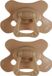 Difrax Fopspeen Natural - 6 tot 12 Maanden - Bruin - 2 Stuks
