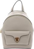 Coccinelle Leren vrijetijdsrugzak Beat Generatio Backpack Eucalipto Lichtgrijs