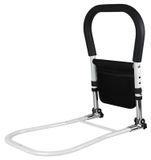 Barrière de lit pour adultes - Cadre en acier antidérapant - Quatre réglages de hauteur
