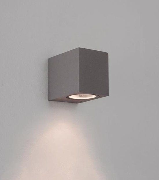 Astro Chios 80 Wandlamp - Structuur Grijs - GU10 - IP44 - Met Dimfunctie