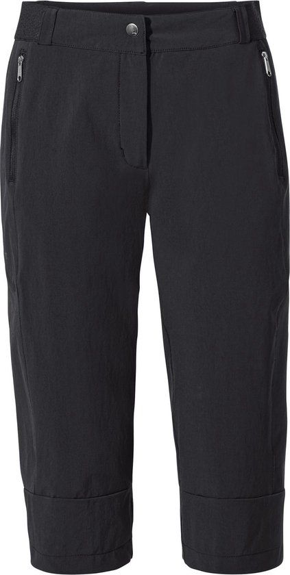 VAUDE Farley Stretch Capri III Dames Capri Broek Zwart Maat 44