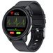 DigiKuber Smart Horloge ECG Mannen, 1,3 inch Full Touchscreen Smartwatch Temperatuur, IP68 Waterdichte Vrouwen Fitness Tracker met PPG/Hartslagmeter Bericht Kennisgeving Stappenteller Slaapmonitor voor Android iOS Zwart