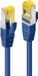 LINDY 47284 RJ45 Netwerkkabel, patchkabel CAT 6a (losse kabel CAT 7) S/FTP 15.00 m Blauw Snagless 1 stuk(s)