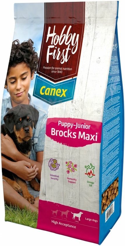 Hobbyfirst canex puppy/junior brocks maxi hondenvoer 12 kg