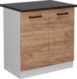 Vicco R-Line Wastafelkast – 80 cm WB Antraciet Krachtige eik goud