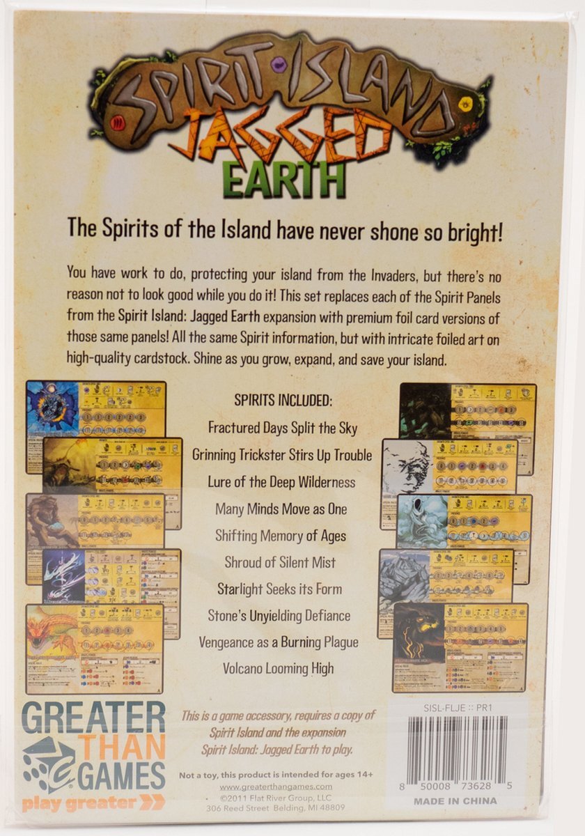 Greater Than Games Spirit Island: Jagged Earth – Premium Foil Spirit Panels