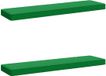 vidaXL - 2-delige - Bankkussens - VUGHT - 2 - st - 100% - Polyester - Groen
