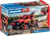 PLAYMOBIL City Action Brandweerpick-up Offroad-interventievoertuig met waterstraalfunctie, lier en accessoires, 72194
