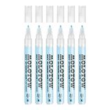 Molotow Masking Liquide pompmarker 2 mm (pen met maskeervloeistof, kan zonder resten worden verwijderd, voor bijna alle ondergronden), blauw getint, 6 stuks