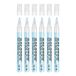 Molotow Masking Liquide pompmarker 2 mm (pen met maskeervloeistof, kan zonder resten worden verwijderd, voor bijna alle ondergronden), blauw getint, 6 stuks