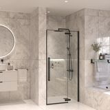 Sanivo Nisdeur Set Sanivo Vigo 110x200 Mat Zwart