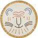 Tapis Petit Leo Vloerkleed 100 x 100 cm Geel Katoen