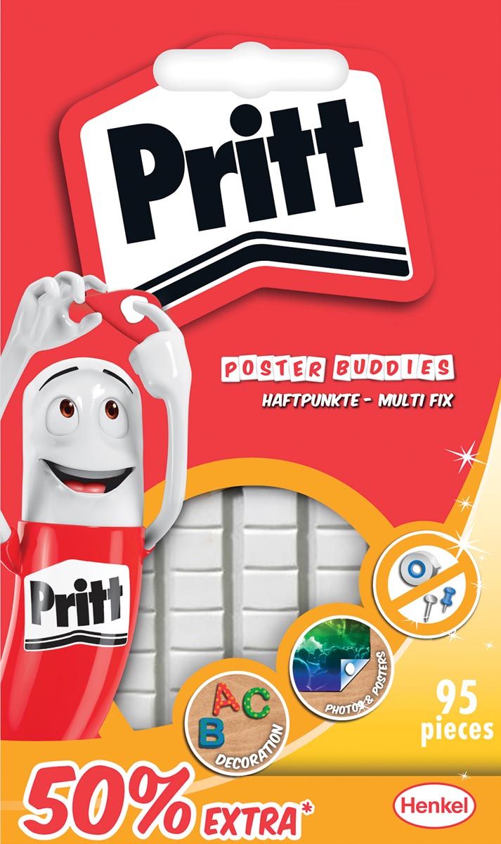 Pritt Posterbuddies XL zelfplakkend - 95 stuks