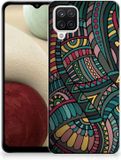 Samsung TPU Hoesje voor Samsung Galaxy A12 met Aztec patroon