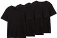 Tom Tailor Heren T-shirts van katoen in verpakking van 4 stuks - Black - 3XL