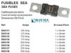 Blue Sea Systems Megazekering Orange, Noir 32V / 150A