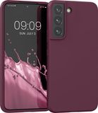 kwmobile telefoonhoesje geschikt voor Samsung Galaxy S22 - Back cover in bordeaux-violet