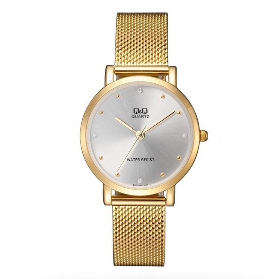 Q&Q by Citizen Mooi Q&Q dames horloge -QA21J001Y goudkleurig