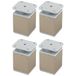 cyclingcolors 4 meubelpoten 40 x 40 mm hoogte 60 mm aluminium met universele instelling 15 mm voor bank, kast, keuken, badkamer, roestvrij staal, grijs