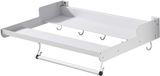 Merkloos / Sans marque Magnetron Plank Keukenrek Oven Keuken Opbergen Met 5 Haken 55 x 38 cm Wit