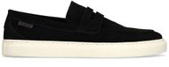 Manfield - Hommes - Mocassins en daim noir - Taille 45